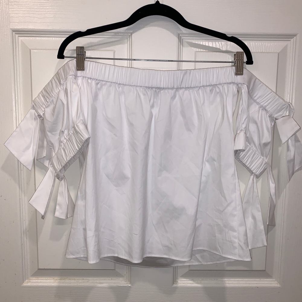 NWT Milly Off the Shoulder Bow Top - Picture 7 of 7